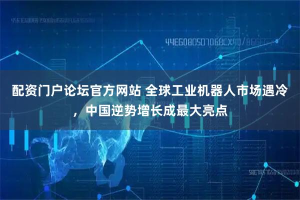 配资门户论坛官方网站 全球工业机器人市场遇冷，中国逆势增长成最大亮点